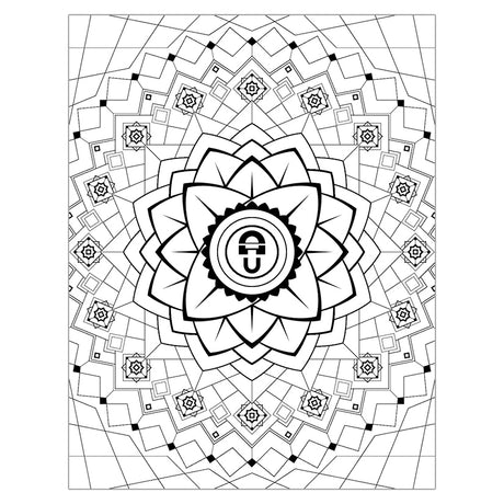 Vibratex Celebrating An Icon The Magic Wand Coloring Book mandala coloring page design.