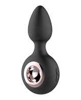 Gender Fluid Tremor Ring Plug Anal Vibe Black, sleek black anal vibrator with ergonomic design and control base.