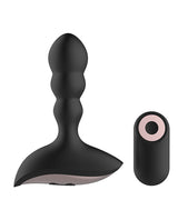 Gender Fluid Shake Anal Vibe with Remote Black, sleek silicone backdoor vibrator with remote control.