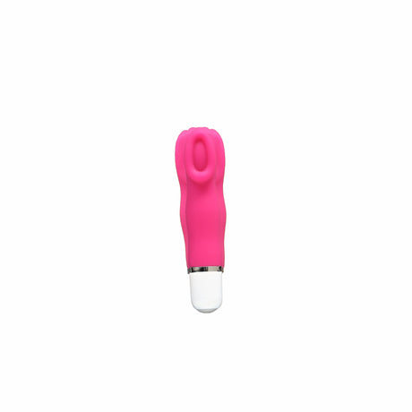 Vedo Luv Mini Clitoral Vibe Hot In Bed Pink in a compact design for intense pleasure.