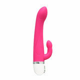 Vedo Wink Mini Silicone Rabbit Vibrator Pink features dual motors for G-spot and clitoral stimulation, ideal for blended pleasure.