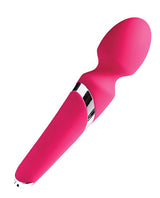Vedo Wanda Rechargeable Wand Vibe Foxy Pink with flexible head and sleek design for ultimate comfort and pleasure.