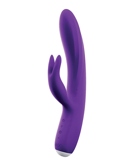 Vedo Thumper Bunny Rabbit Vibrator Deep Purple with flexible shaft and powerful motors for customizable pleasure.