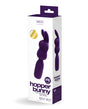 Vedo Hopper Rechargeable Mini Vibe Deep Purple packaging showcasing its bunny shape and features.