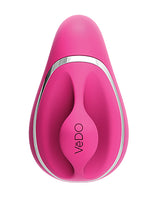 Vedo Suki Rechargeable Sonic Vibe Foxy Pink - a sleek clitoral stimulator in vibrant pink.
