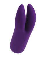 Vedo Kitti Rechargeable Clitoral Vibrator Deep Purple with dual motors for external stimulation.