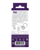 Vedo Liki Flicker Clitoral Vibrator Deep Purple packaging showcasing features and specifications.