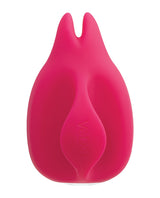 Vedo Huni Rechargeable Finger Vibe Foxy Pink compact and discreet clitoral toy in foxy pink silicone.