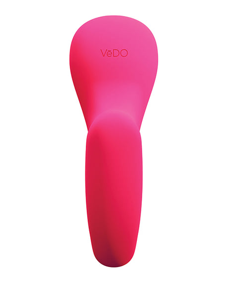 Vedo Suki Plus Dual Sonic Vibe Foxy Pink rechargeable toy for clitoral and G-spot stimulation.