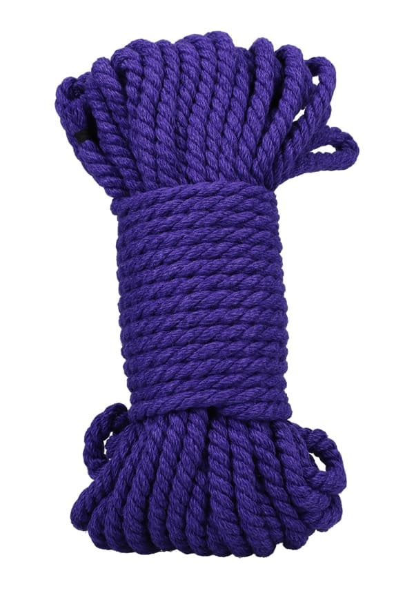 Merci Bind & Tie 6mm Hemp Bondage Rope 50 Feet Violet, strong natural hemp rope for restraint.