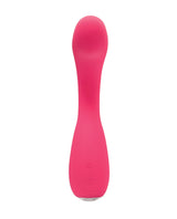 VeDO Desire Rechargeable Silicone G-Spot Vibrator Pink showcasing its curved design for targeted pleasure.