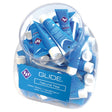 ID Glide Natural Feel Lubricant 12 ml Tubes Bowl Of 72 displayed in a clear container.