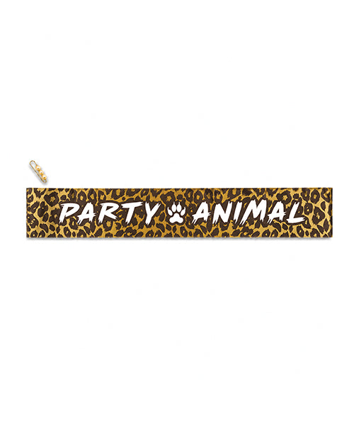 Wood Rocket Party Animal Leopard Print Sash