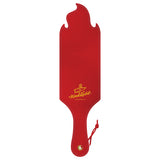 Wood Rocket Hot Ass Spanking Paddle Red with bold cut-out design and textured PU surface.
