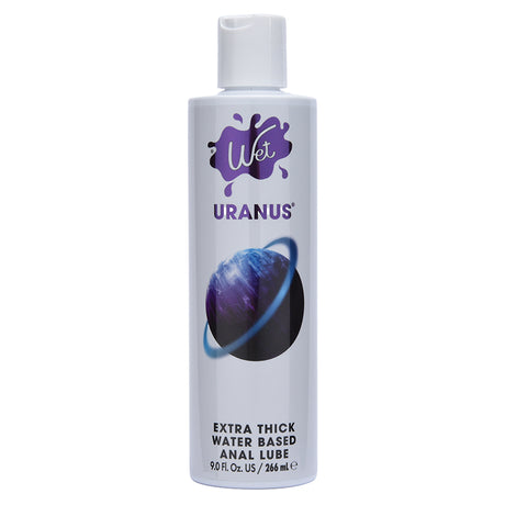 Wet Uranus Anal Water Based Lubricant 9 Oz bottle with extra thick water-based anal lube for comfort and glide.