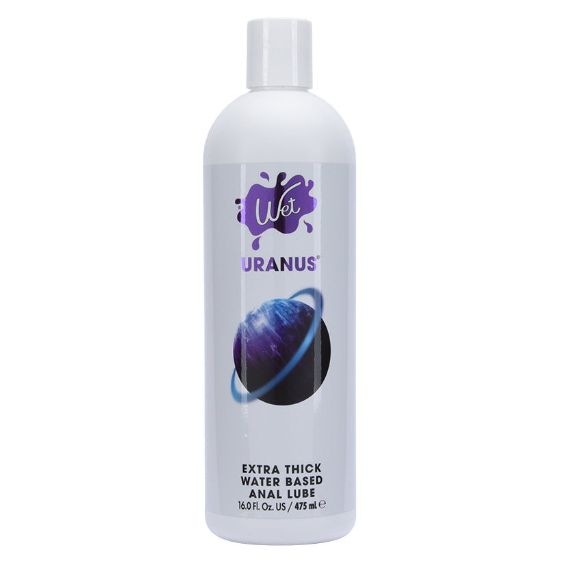 Wet Uranus Anal Water Based Lubricant 16 Oz bottle with thick consistency for enhanced comfort.