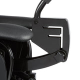 Close-up of Cloud 9 F-Slider Pro Heavy Duty Self Pleasuring Chair's padded thigh rest and adjustable lever