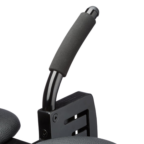 Close-up of the handle on the Cloud 9 F-Slider Pro Heavy Duty Self Pleasuring Chair for ease of use.