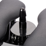 Cloud 9 F-Slider Pro Heavy Duty Self Pleasuring Chair dildo and padded thigh rests close-up.