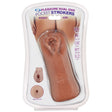 Cloud 9 Double Ended Beaded Stroker Tan packaging featuring realistic pussy and ass openings.