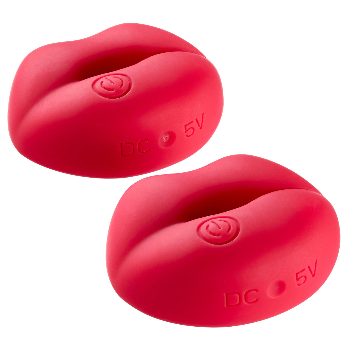 Cloud 9 Naughty Nips Vibrating Nipple Clamp Pair Red for adjustable pressure and customizable vibration.