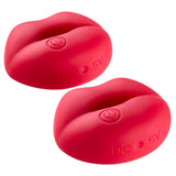 Cloud 9 Naughty Nips Vibrating Nipple Clamp Pair Red for adjustable pressure and customizable vibration.