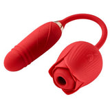 Cloud 9 Rose Plus Thrusting & Suction Pleasure, a dual-action rechargeable stimulator designed for versatile stimulation.