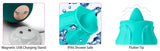 Cloud 9 Health & Wellness Flutter Oral Tongue Stimulator Teal features a magnetic USB charging stand and flutter tip.