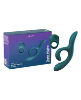 We-Vibe Date Night Special Edition Kit Green Velvet box with two toys designed for intimate couples play.