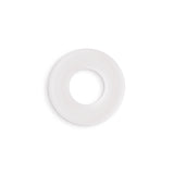 Firefly Bubble Ring Glow Cock Ring Small White displayed on a white background, showcasing its smooth, soft silicone design.