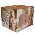 Xkin Bree Knox Dual Entry Masturbator Flesh product packaging featuring a lifelike design and dual entry features.