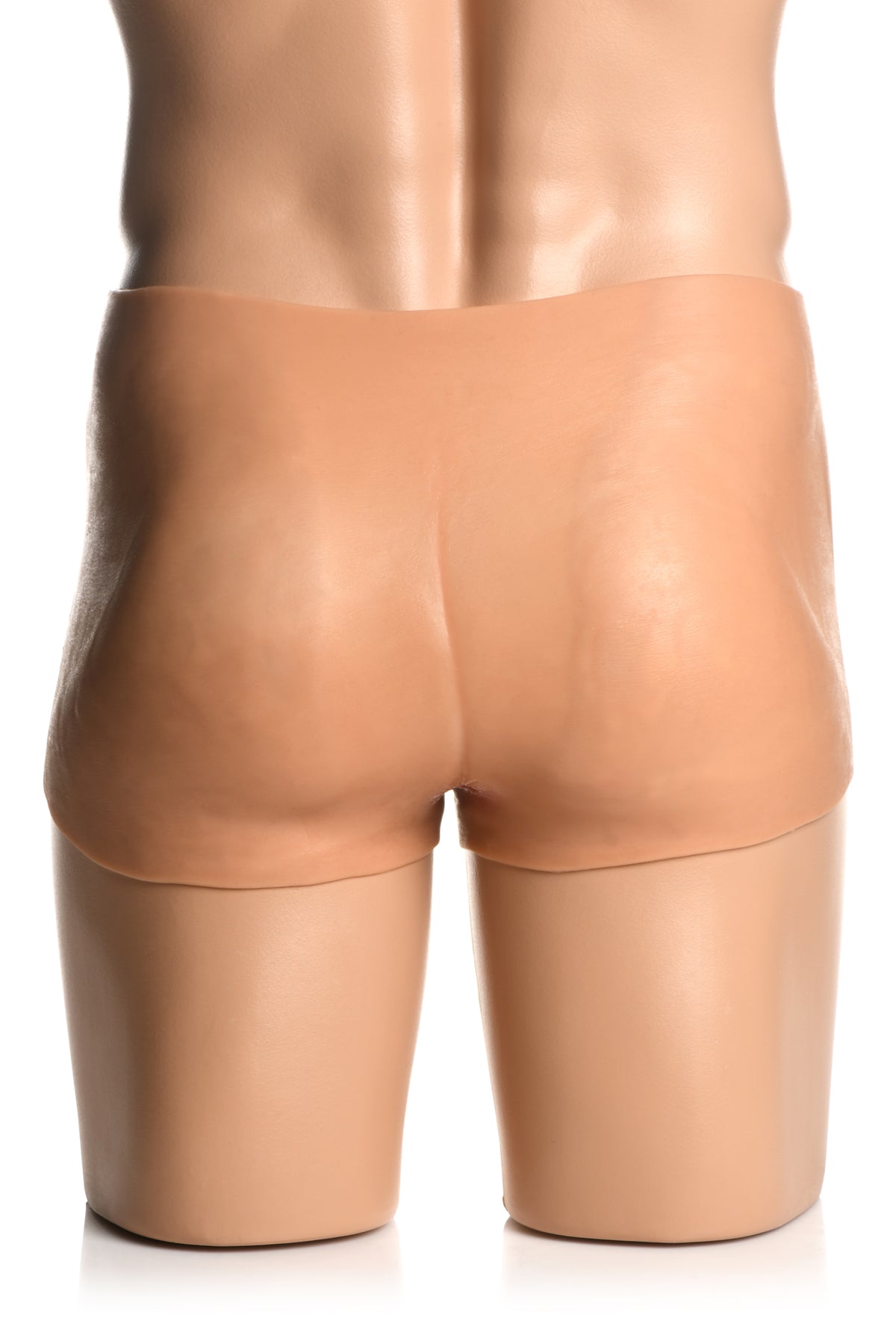 Master Series Pussy Panties Silicone Vagina Ass Medium high-waisted panties on a mannequin's backside.