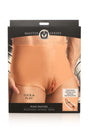 Master Series Pussy Panties Silicone Vagina Ass Medium packaging showcasing tuck and play features.