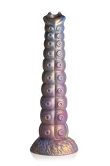 Creature Cocks Deep Invader Ovipositor Dildo with Eggs, featuring iridescent colors and textured surfaces.