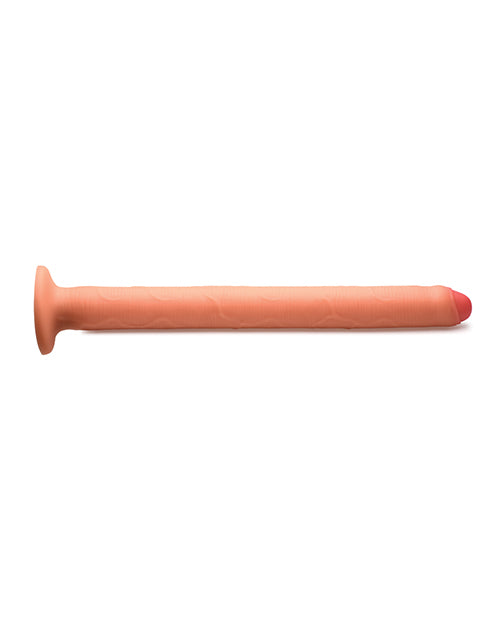 Hosed Thick Silicone Enema Hose 15 inches Long in a realistic design with a thick shaft for deep cleansing and pleasure.