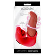 Lickgasm Lusty Licker Kissing And Licking Tongue Vibrator packaging featuring rotating action and clitoral stimulation.