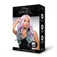 Xgen Ariel Premium Stylable Wig Pink and Turquoise packaging showcasing vibrant pink and turquoise curly wig.