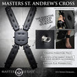 Master Series Masters St Andrew's Cross versatile wall-mounted play furniture with multiple attachment points.