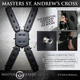 Master Series Masters St Andrew's Cross versatile wall-mounted play furniture with multiple attachment points.