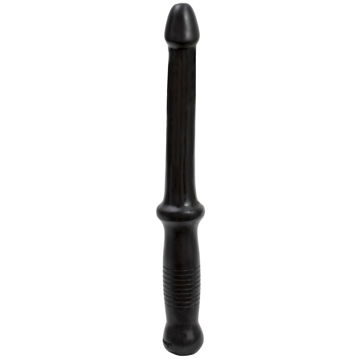 Doc Johnson Anal Push Flexible Anal Probe Black displayed upright for smooth, controlled backdoor exploration.