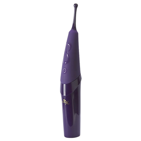 Zumio X2 Rotation Clitoral Stimulator Purple featuring a sleek design and precision rotating tip for targeted stimulation.