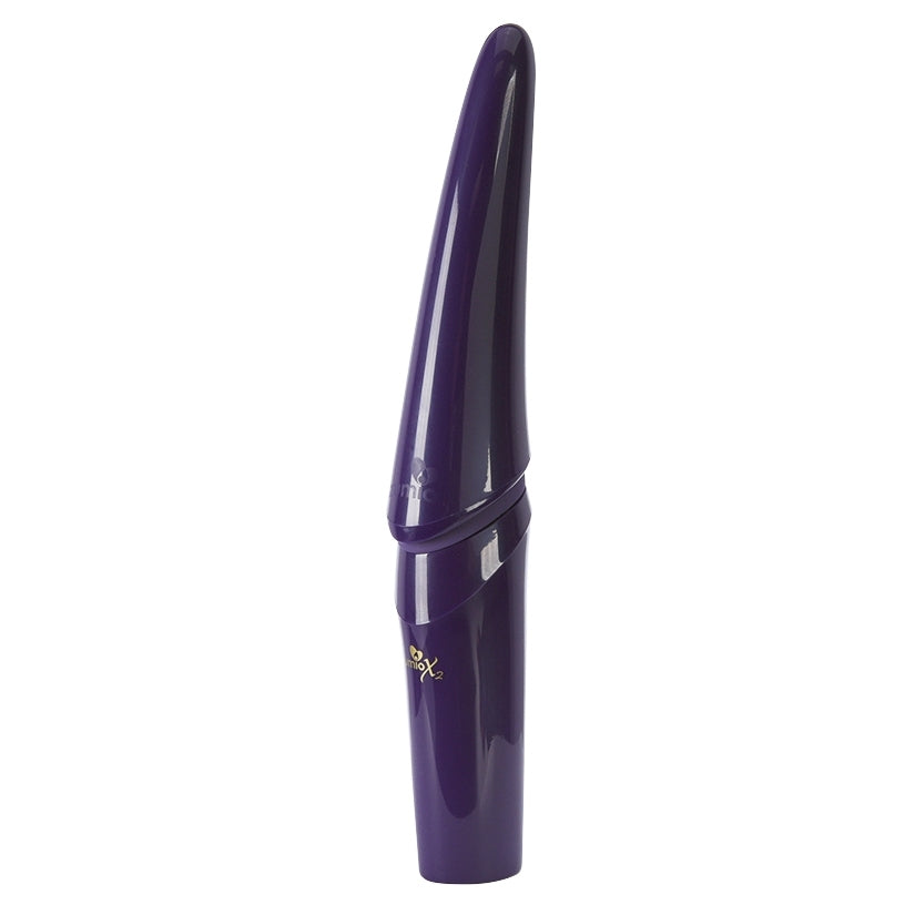Zumio X2 Rotation Clitoral Stimulator Purple showcasing its sleek design and innovative SpiroTIP™ technology.