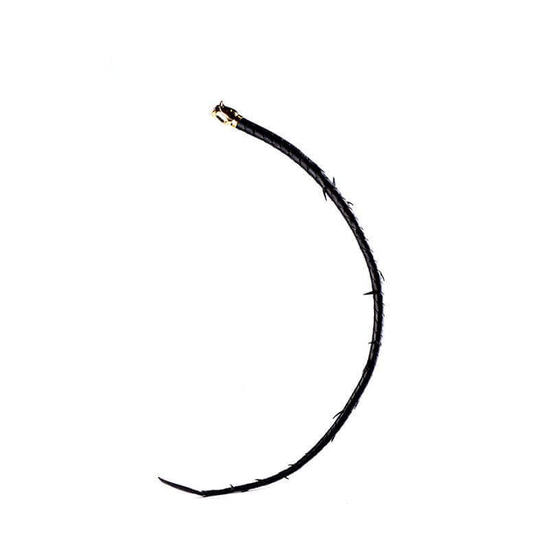 Luxurious & Romantic Bondage Play Kit Leather Thorn Whip by ZALO & UPKO. Ideal for sensual and erotic discovery.