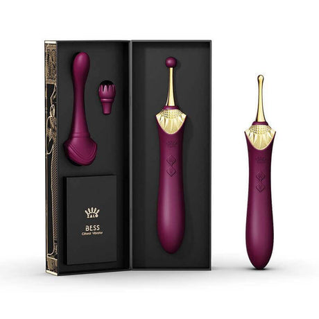 ZALO Bess Clitoral Massager Velvet Purple with innovative DirectPower technology in elegant packaging