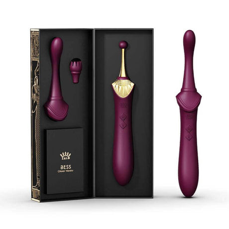 ZALO Bess Clitoral Massager Velvet Purple with innovative DirectPower technology in elegant packaging