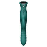 ZALO Mose 2 Vibrating Thruster with App Green, a premium dual-stimulation massager designed for elegance and advanced pleasure.