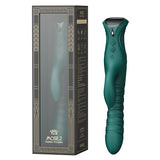 ZALO Mose 2 Vibrating Thruster with App Green in elegant packaging, designed for dual-stimulation pleasure.