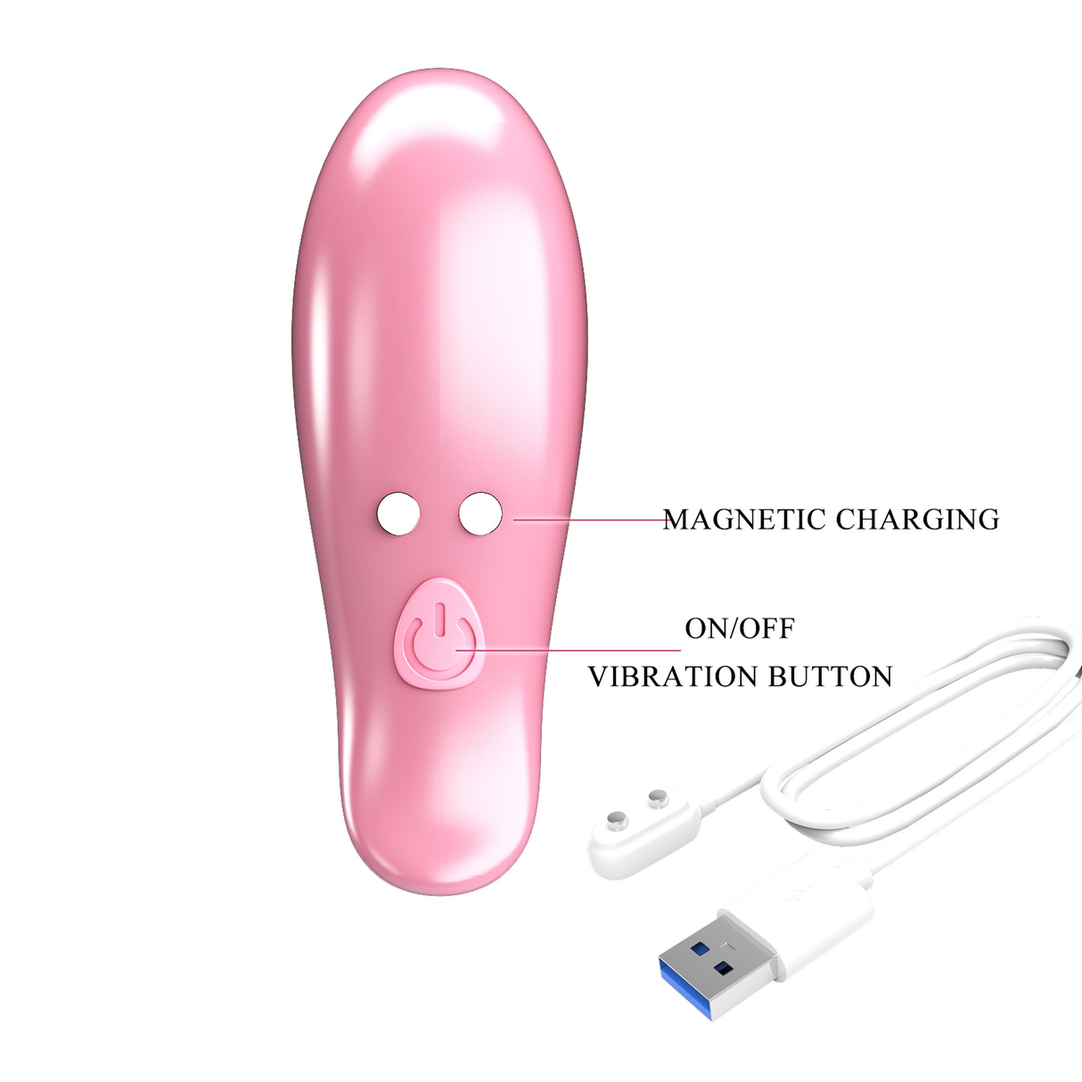 Pretty Love Leaf Wireless Vibrating Nipple Clamps Pink - Image 3