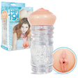 Hey 19 Leah Gotti Clear Pussy Stroker with a transparent design and lifelike details for enhanced pleasure.