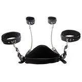Strict Leather Sling and Stirrups with padded support and adjustable cuffs for versatile restraint play.